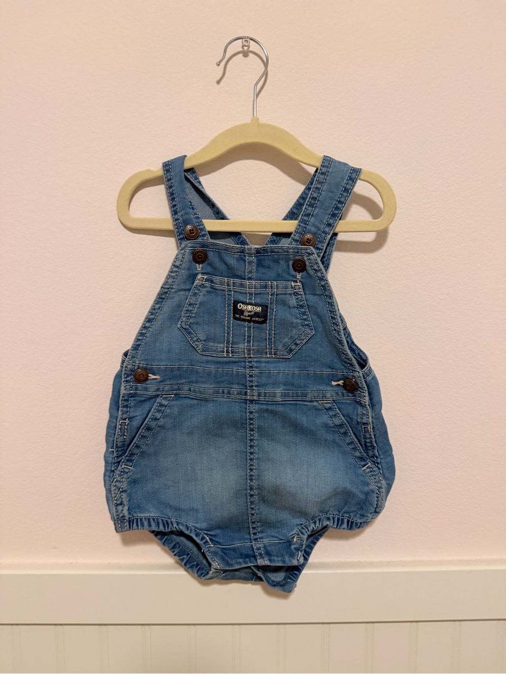 OshKosh B'gosh Light Blue Denim Infant Overalls